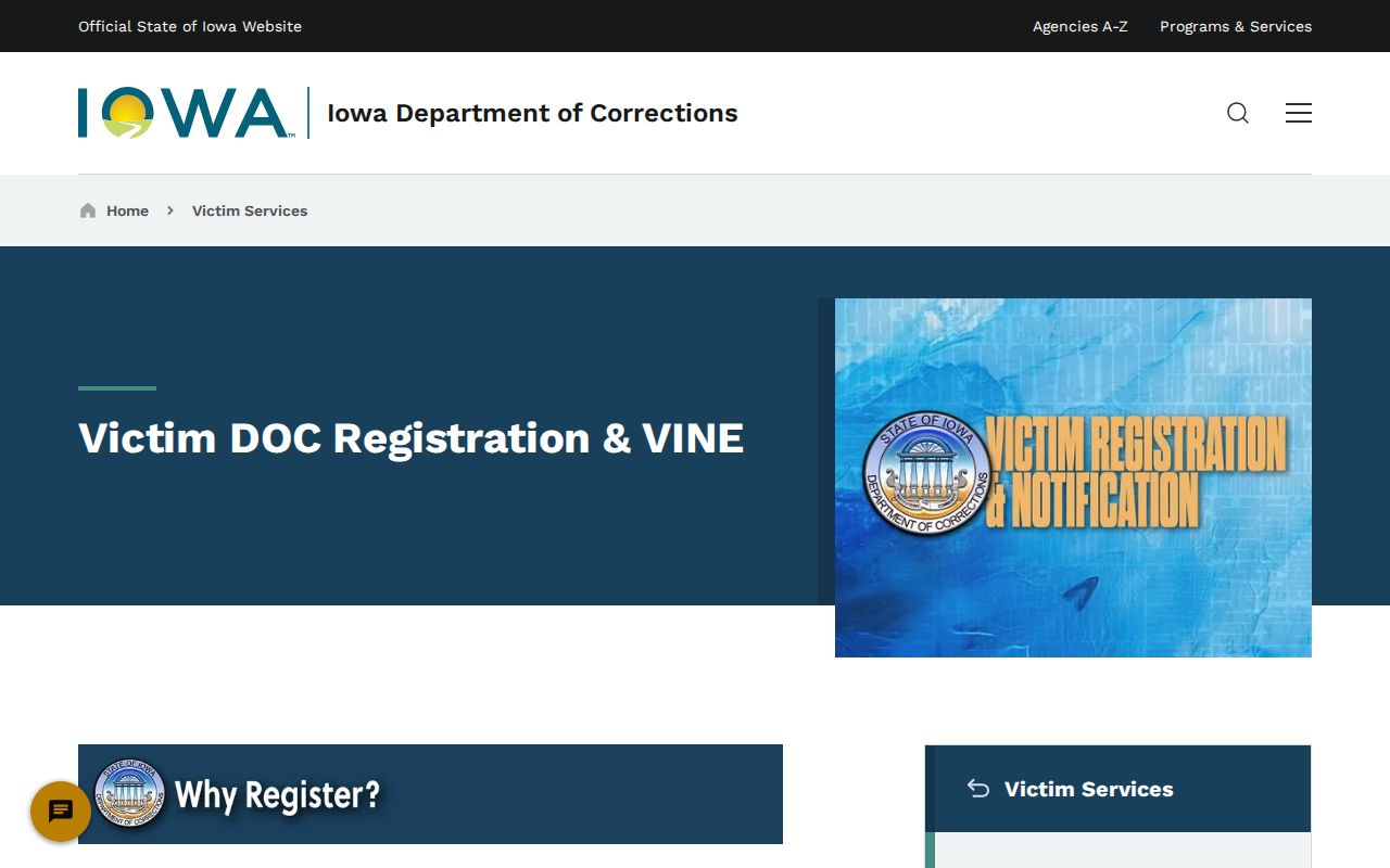 IowaVINE Muscatine County custody notification resource